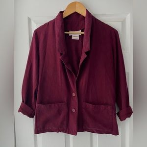 Beautiful vintage raw silk blazer